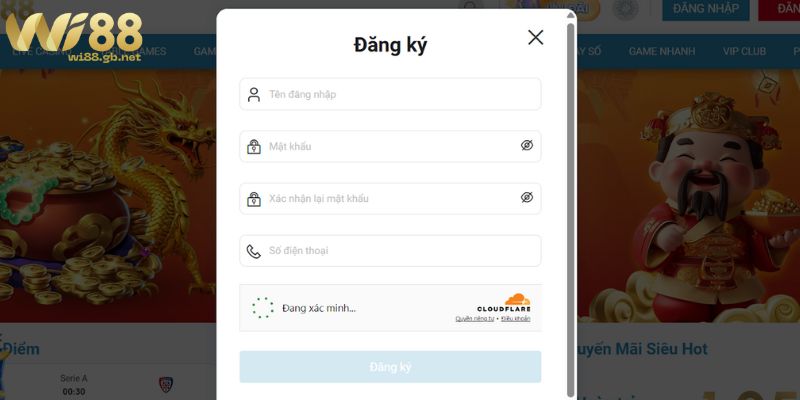 Cách đăng ký và đăng nhập tài khoản mới trên WI88